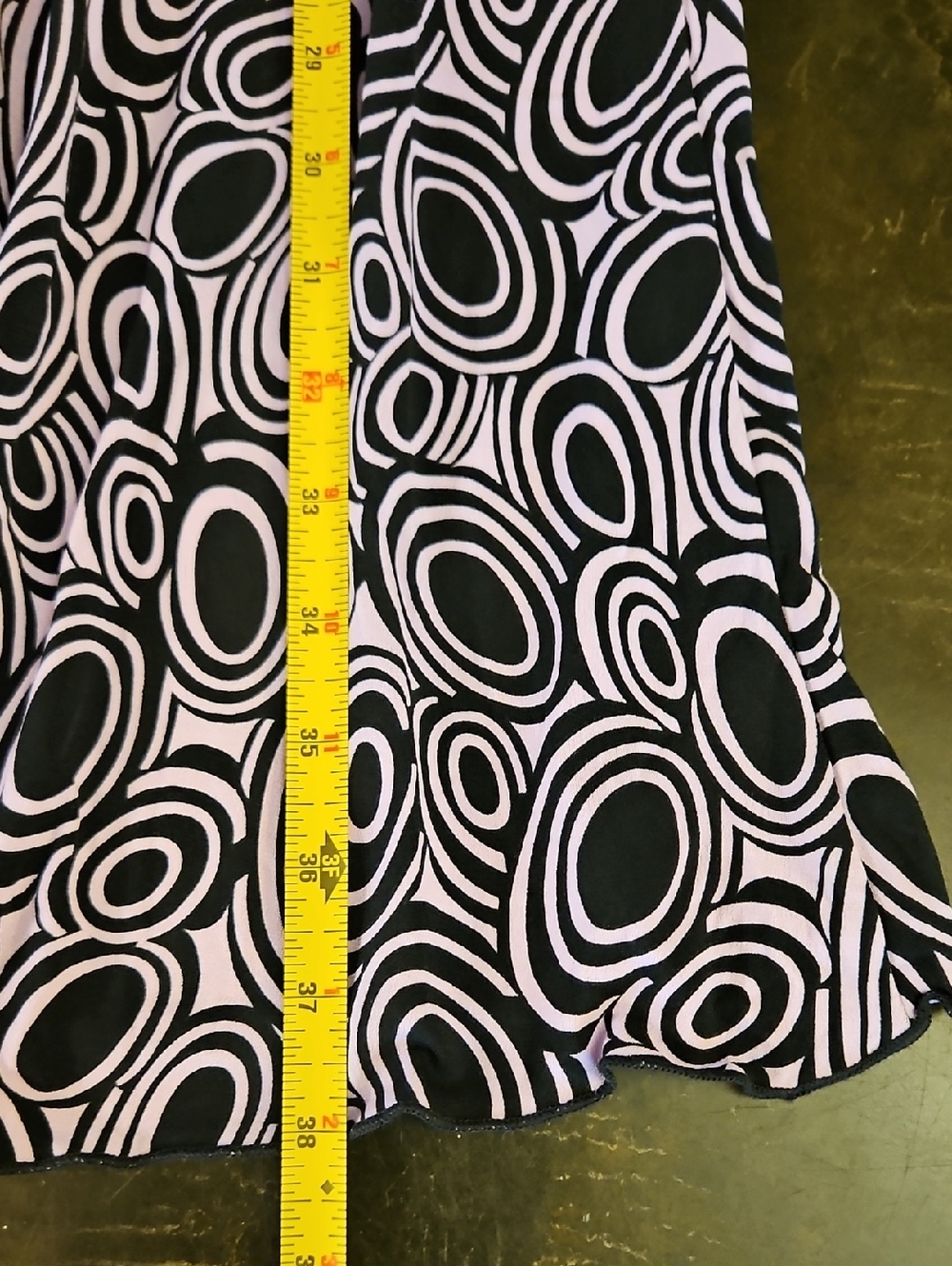 Stylish Black & Light Pink Twist-Front Women’s Dress - Picture 7 of 7